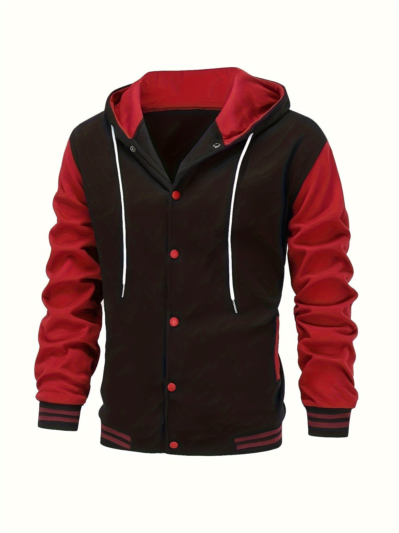 Askhat - Long-Sleeve Baseball Jacket with Hood
