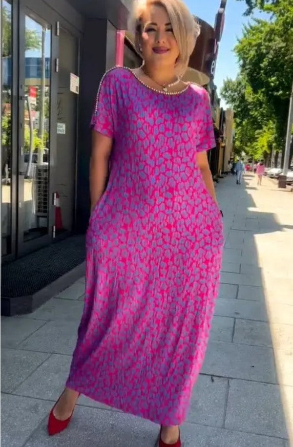 Aspasia – Bold and Airy Dress with Prints