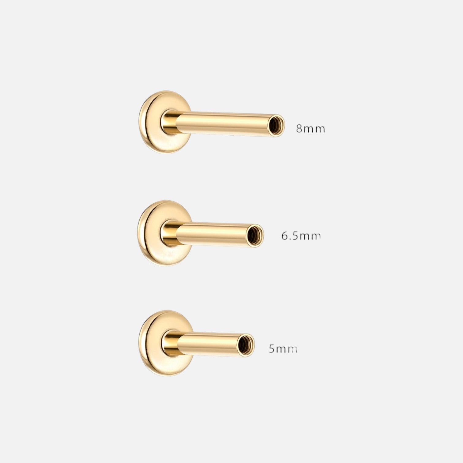 Auredisc Flat Back Piercing Stud