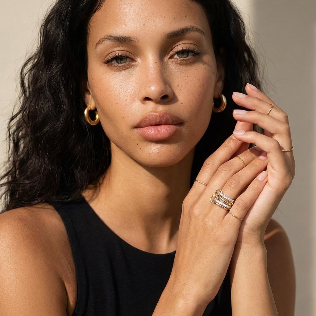 Aurestack Diamond Band Ring