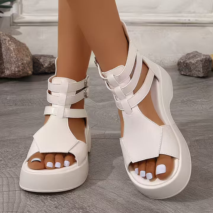 Austeja - Chunky Platform Sandal with Open Toe