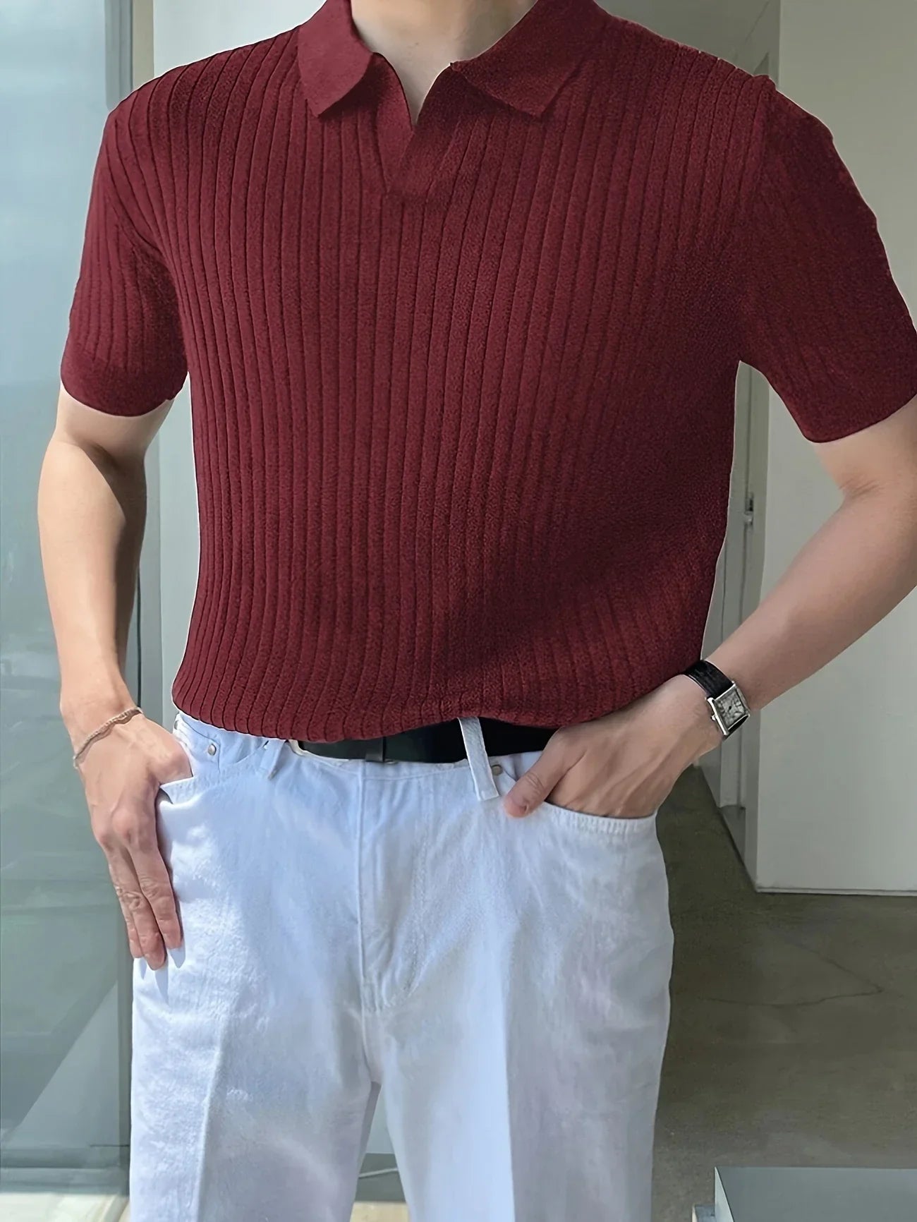 Avgustin – Casual Short Sleeve Polo Shirt