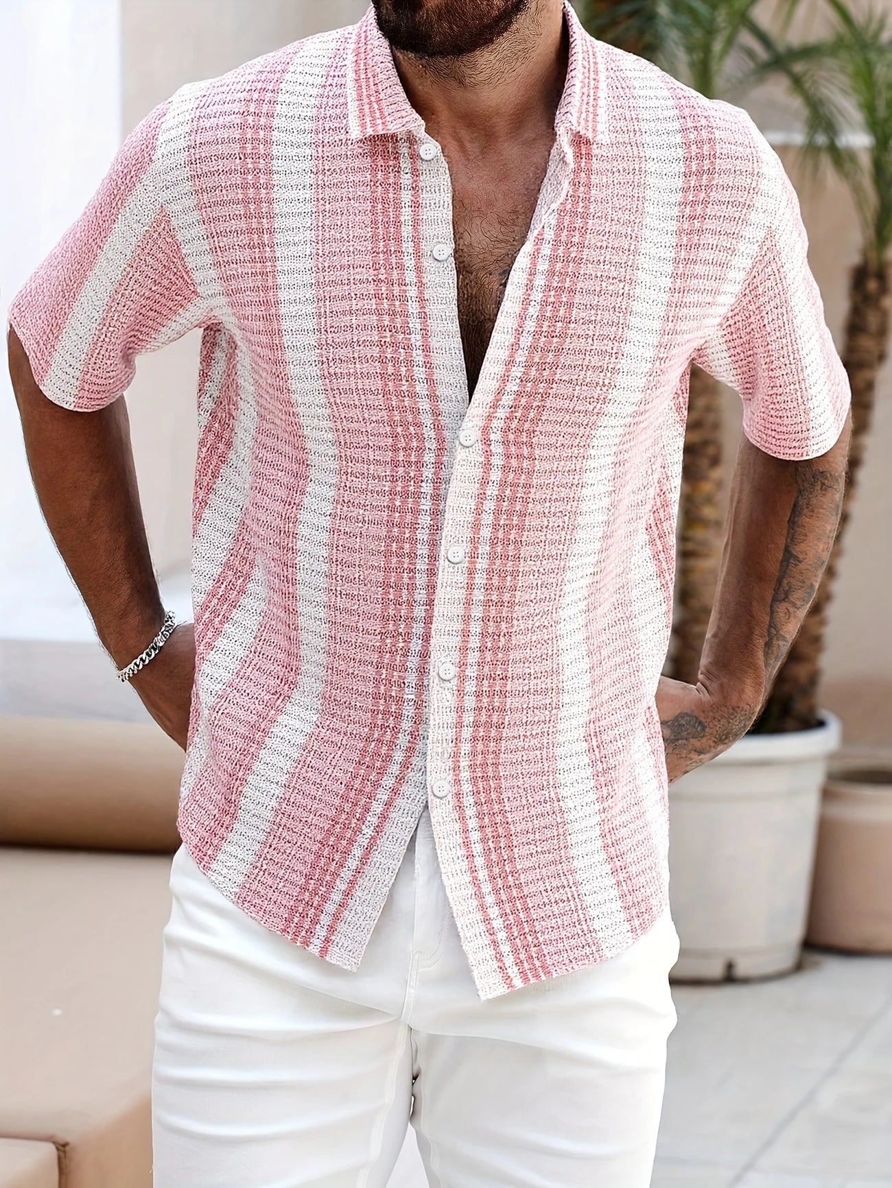 Avram – Casual Striped Button-Up Shirt