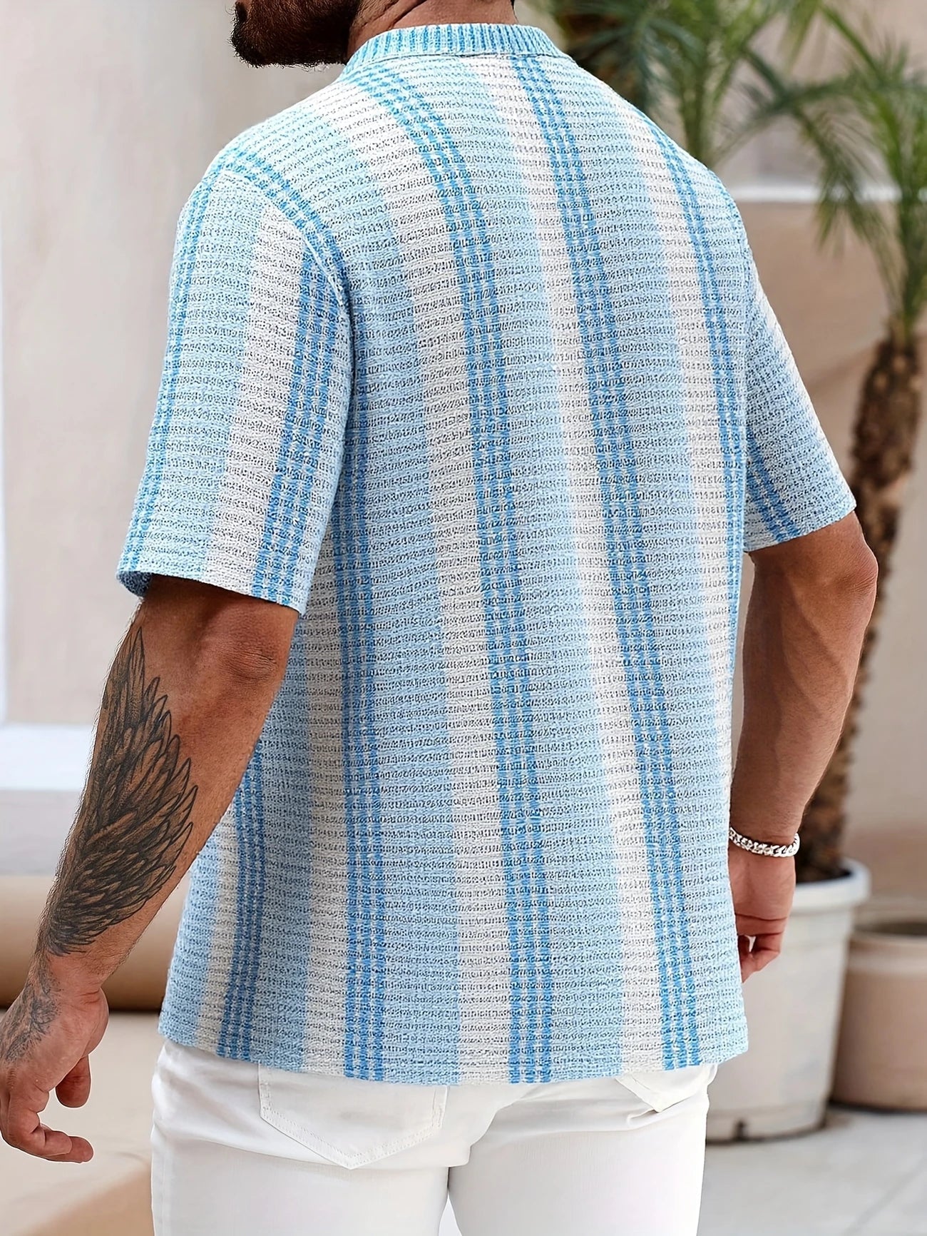 Avram – Casual Striped Button-Up Shirt