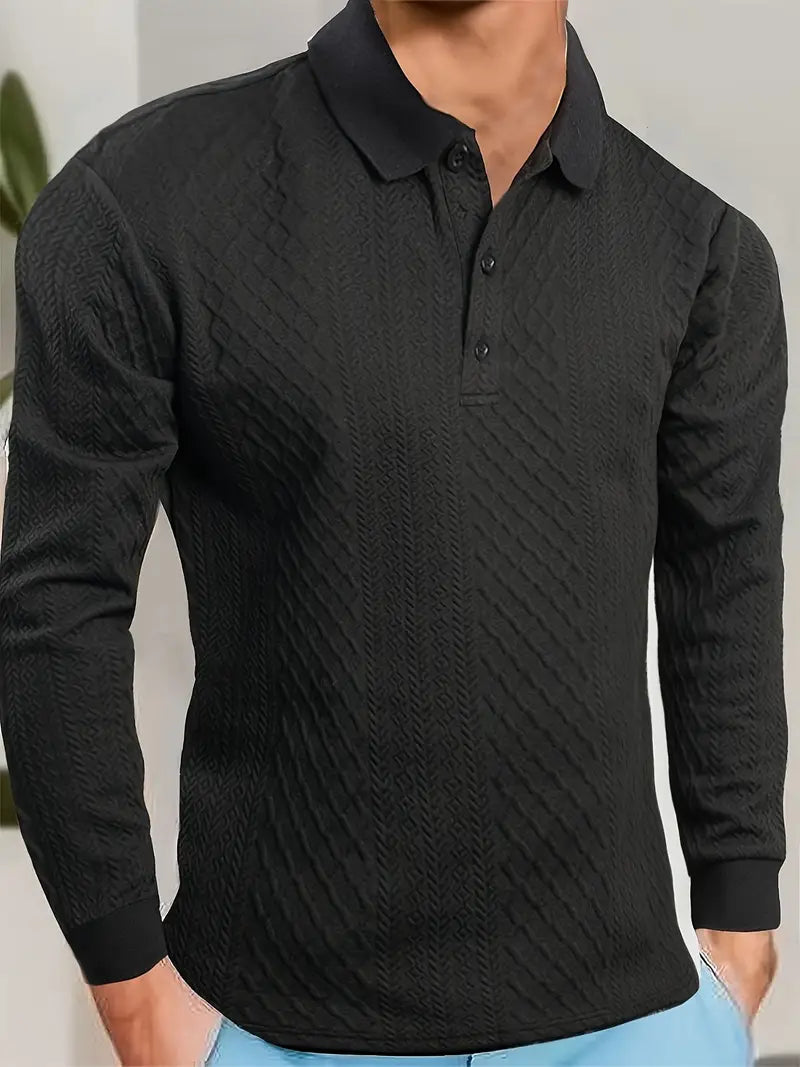Benoit – Lior Structured T-Shirt with Jacquard Collar