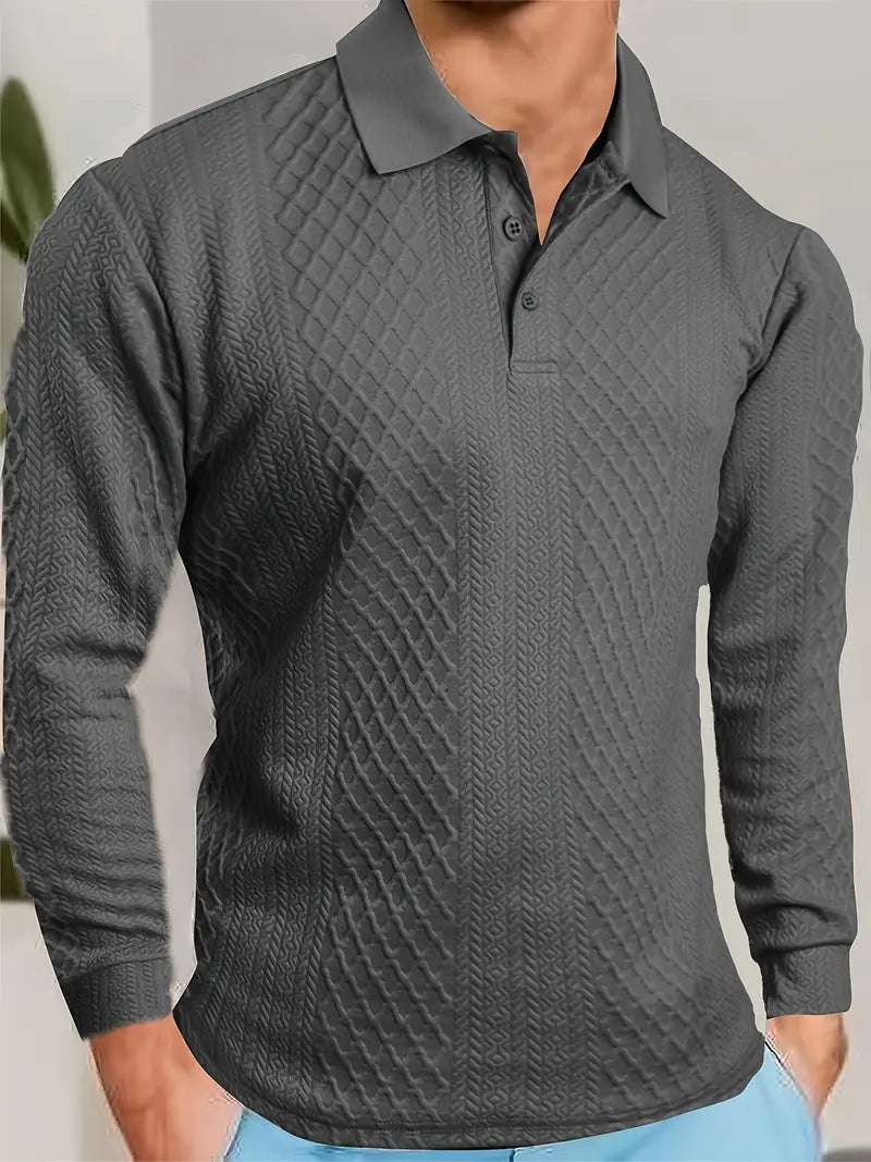 Benoit – Lior Structured T-Shirt with Jacquard Collar