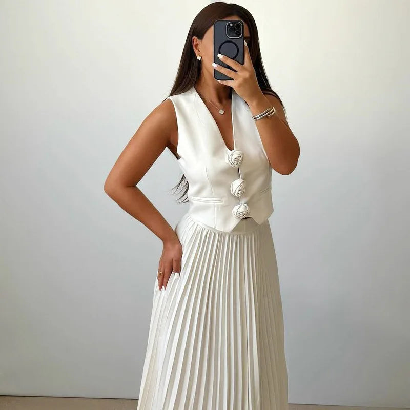 Beyza – Elegant Sleeveless Two-Piece Set