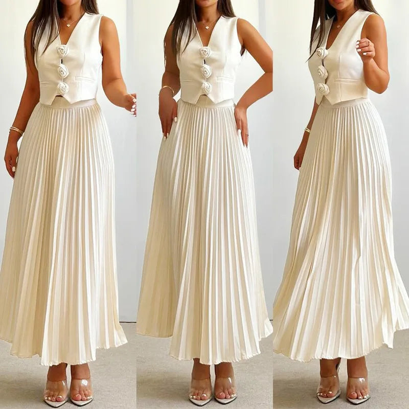 Beyza – Elegant Sleeveless Two-Piece Set