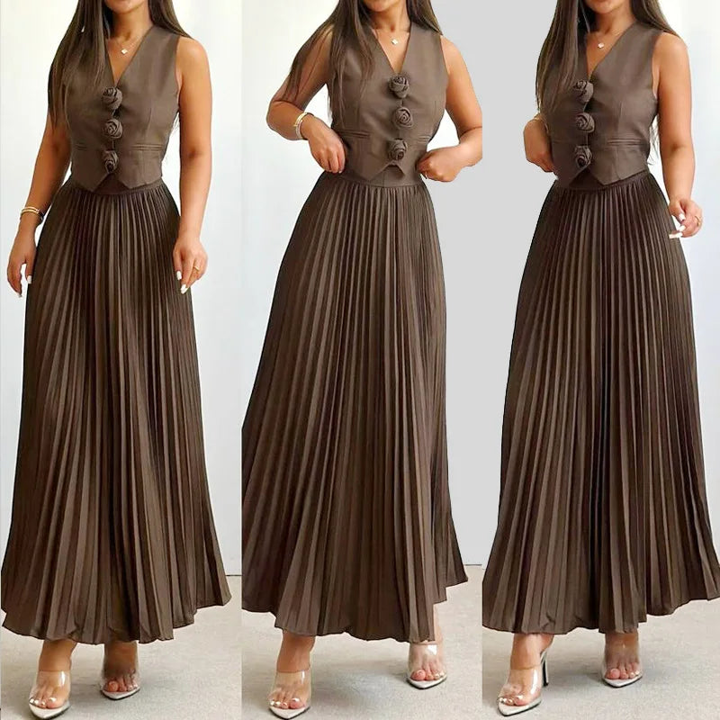 Beyza – Elegant Sleeveless Two-Piece Set