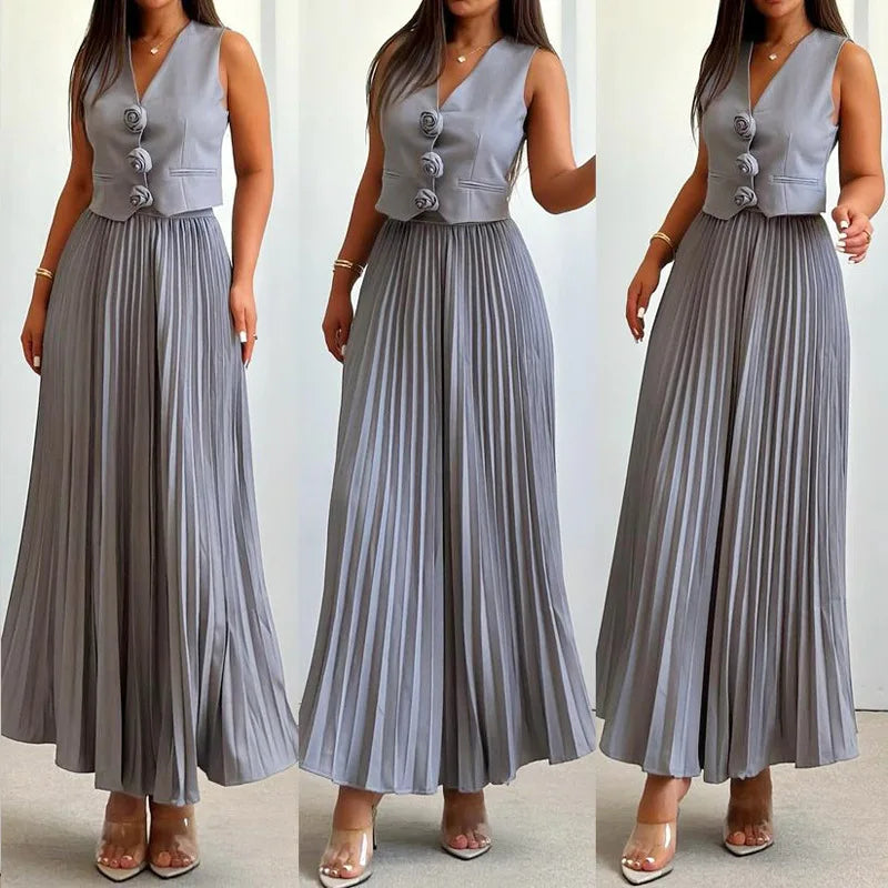 Beyza – Elegant Sleeveless Two-Piece Set