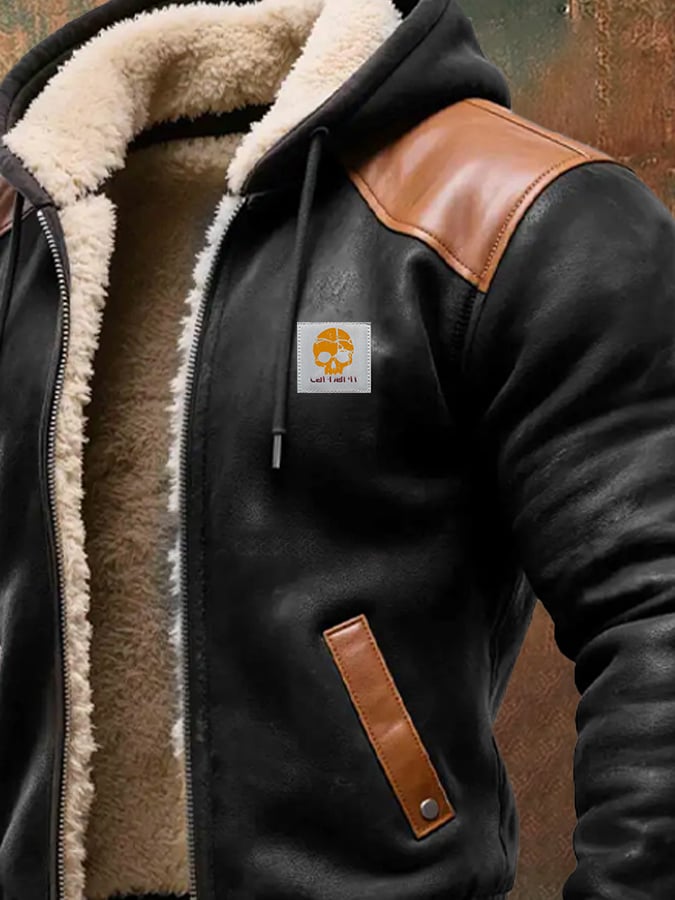Blundell – Warm Vintage Jacket Made of Suede and Leather