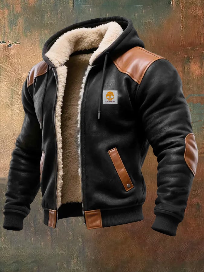Blundell – Warm Vintage Jacket Made of Suede and Leather