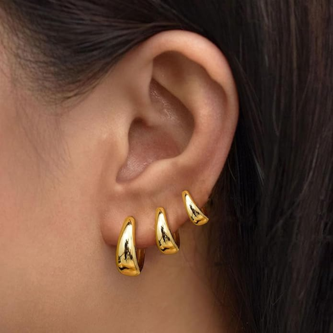 Bold Essential Hoop Earrings Trio