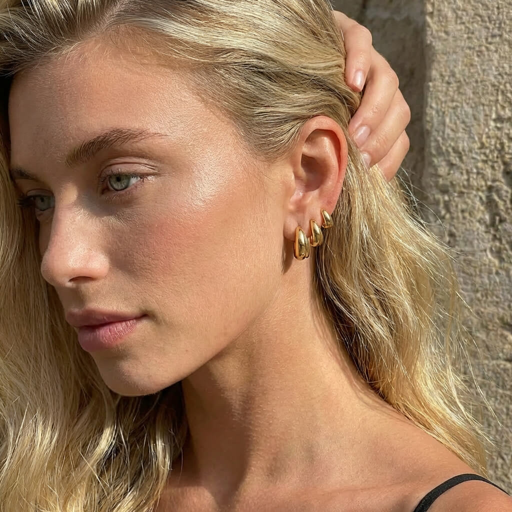 Bold Essential Hoop Earrings Trio