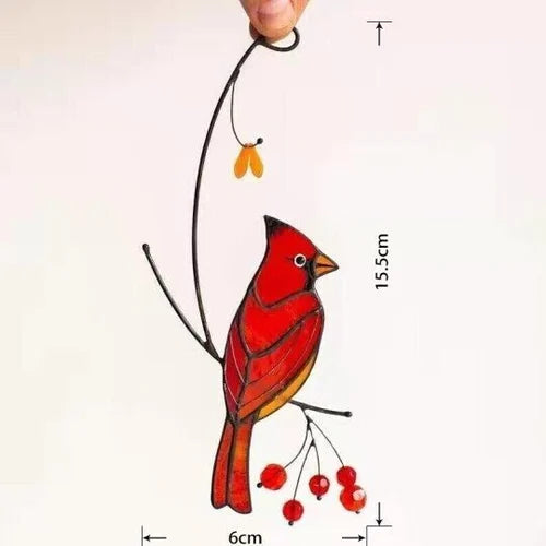 Cardinal Bird Engraved Ornament