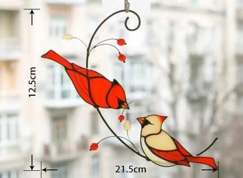 Cardinal Bird Engraved Ornament