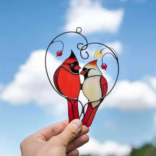 Cardinal Bird Engraved Ornament