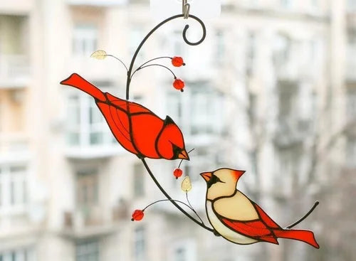 Cardinal Bird Engraved Ornament
