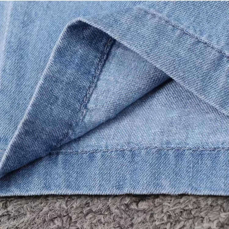 Carly – Casual Denim Overall with Drawstring at the Waist