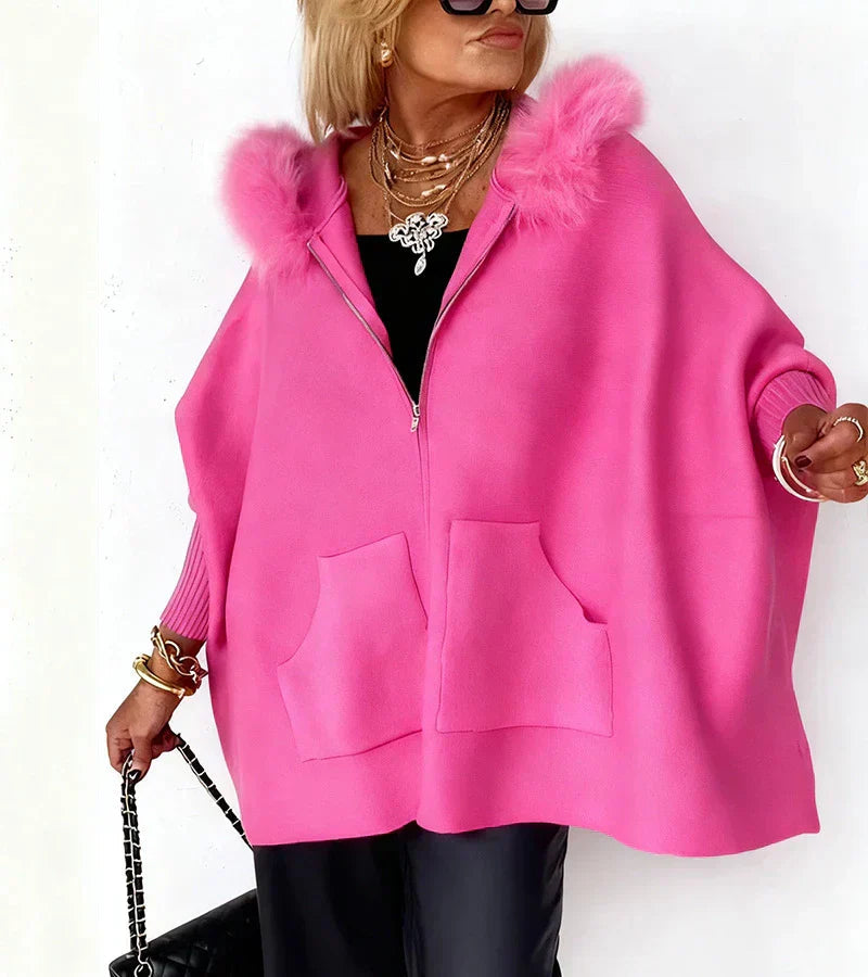 Chiaka – Oversized Coat with Zipper