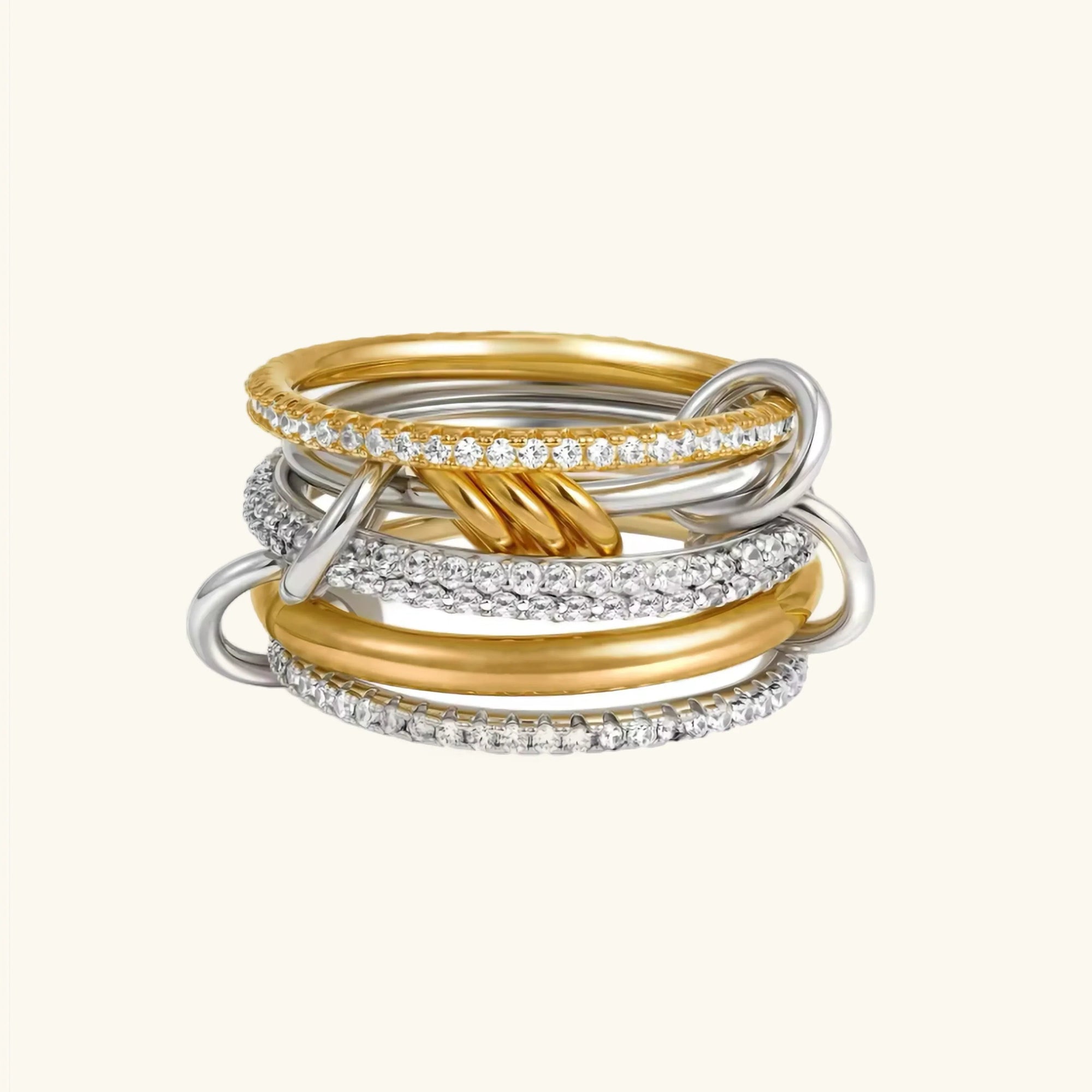 Anello Collina con Diamante Sovrapposto