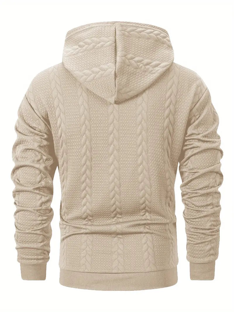 Connolly – Casual Knit Hoodie with Front Pocket