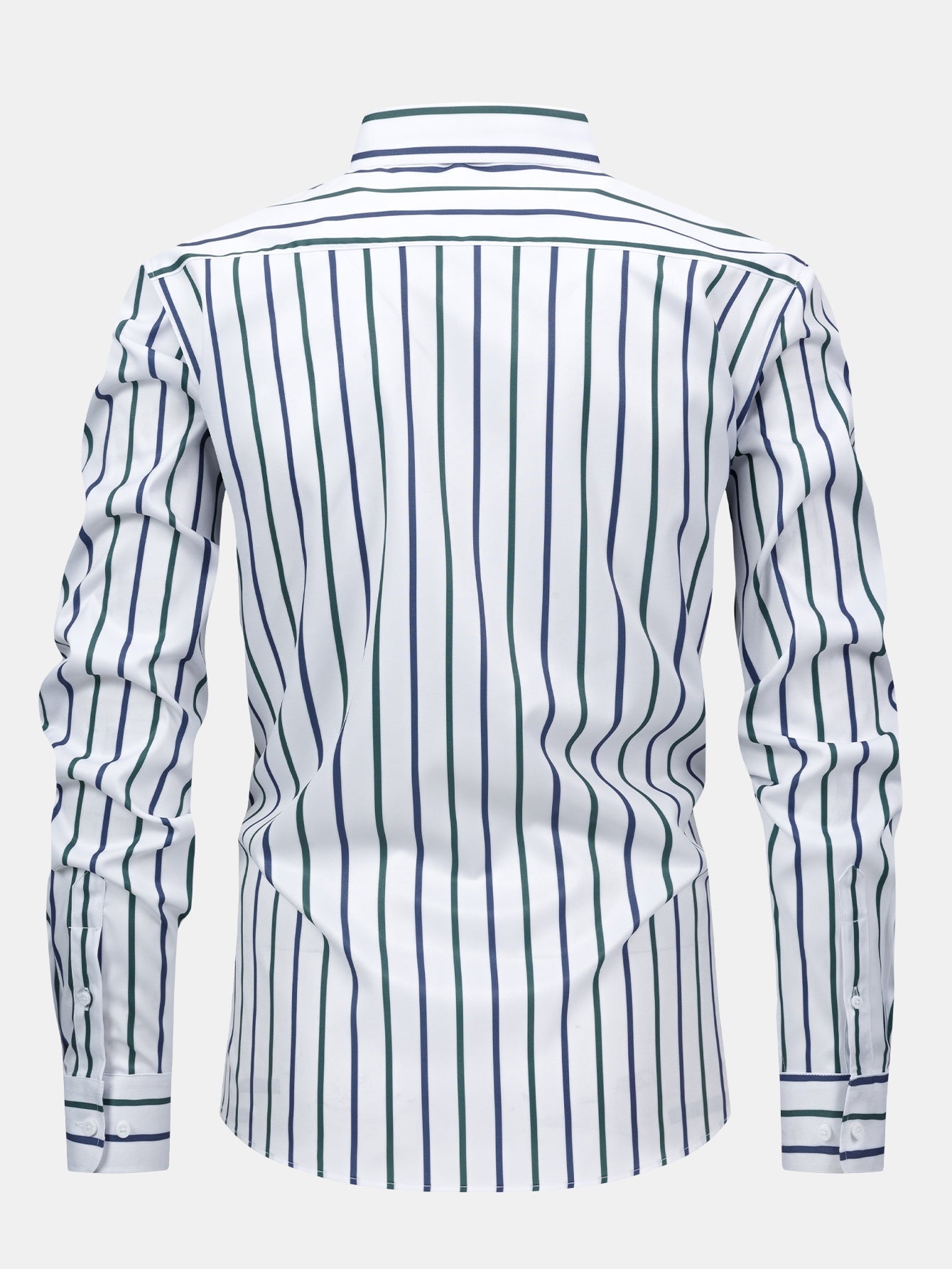 Connor – Long-Sleeved Striped Shirt with Buttons