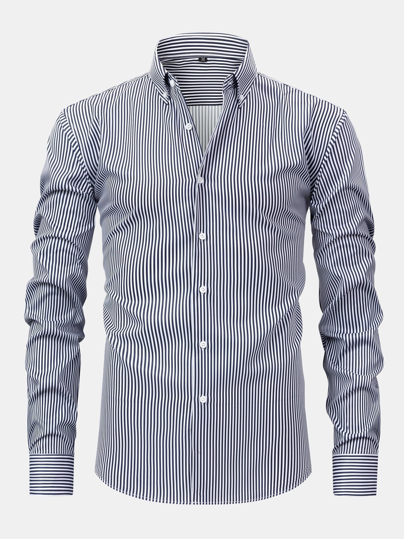 Corey – Long-Sleeved Striped Shirt with Buttons