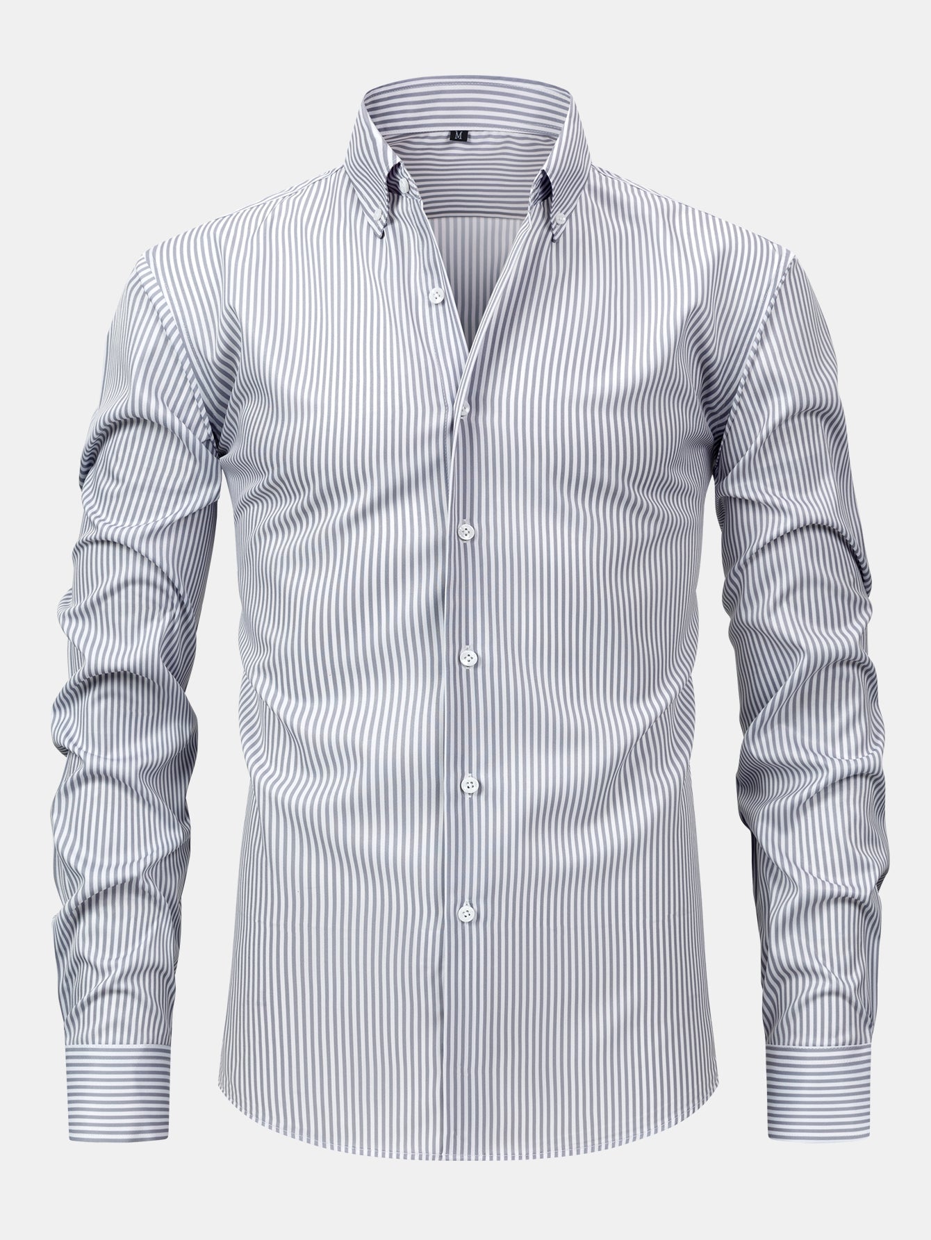 Corey – Long-Sleeved Striped Shirt with Buttons