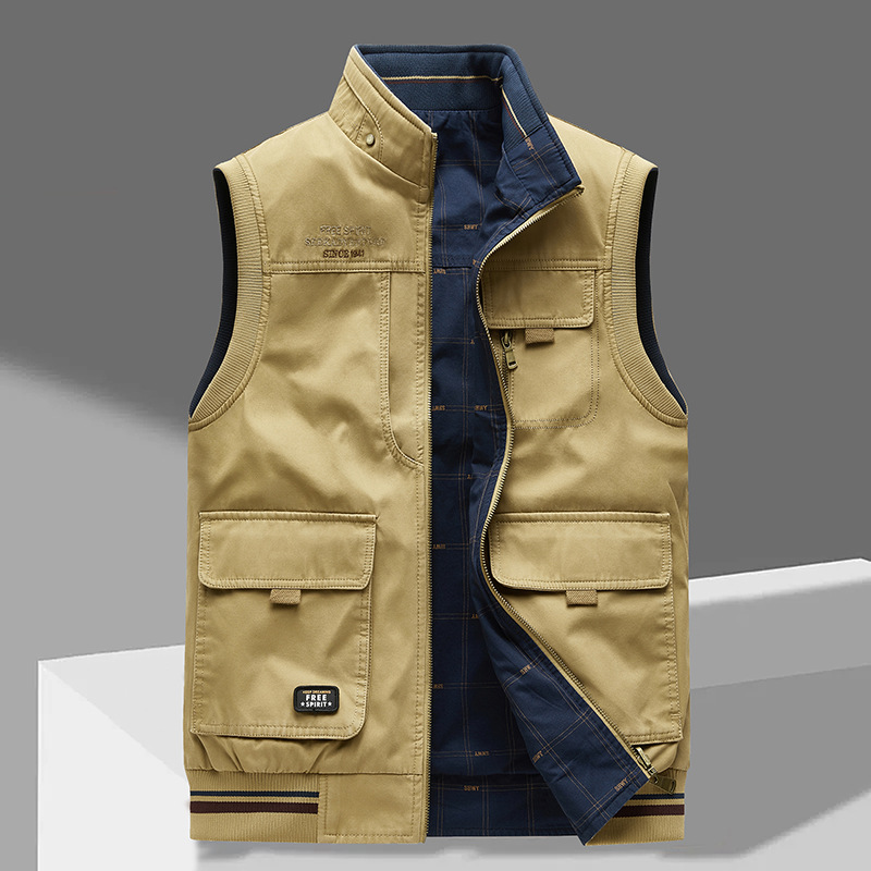 Crispin – Sleeveless Vest with Multiple Pockets