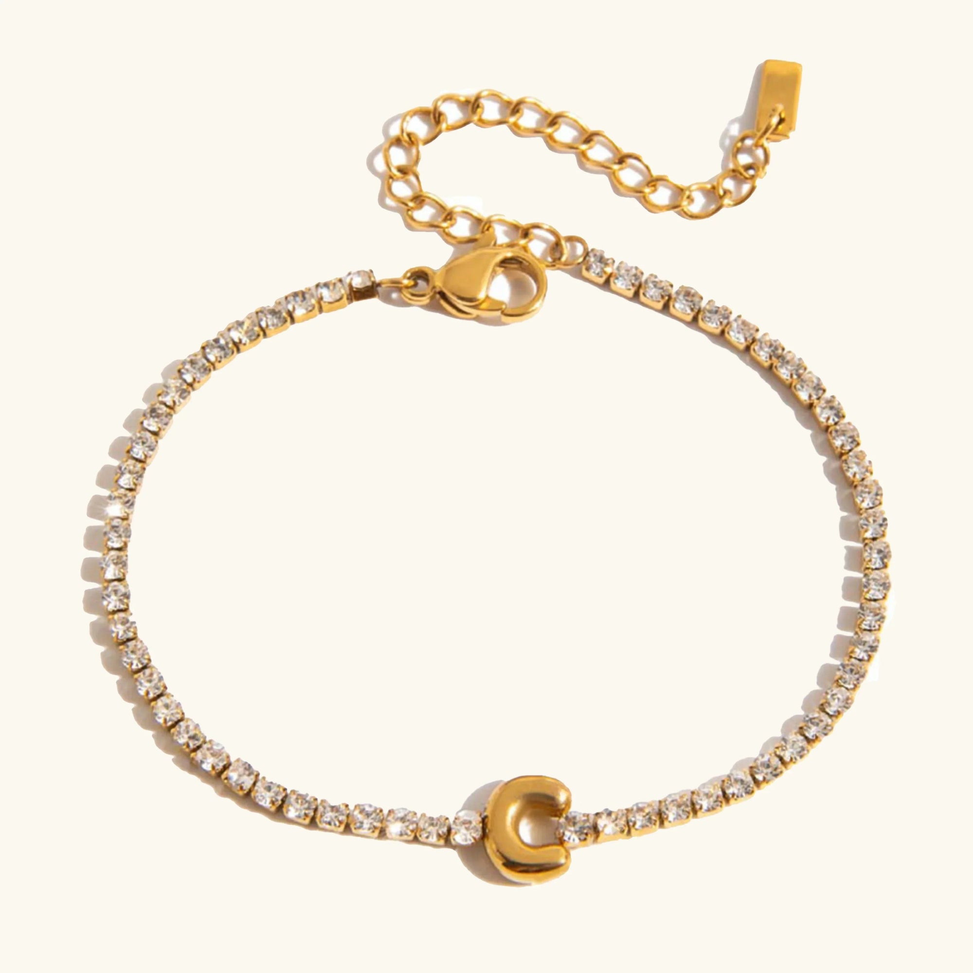 Stridr Edge Bubble Letter Tennis Bracelet