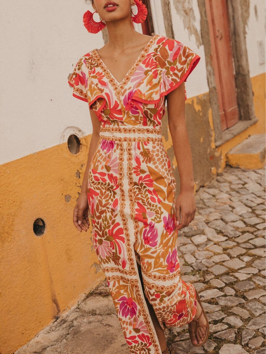 Dagmar – Colorfully Printed Long Dress