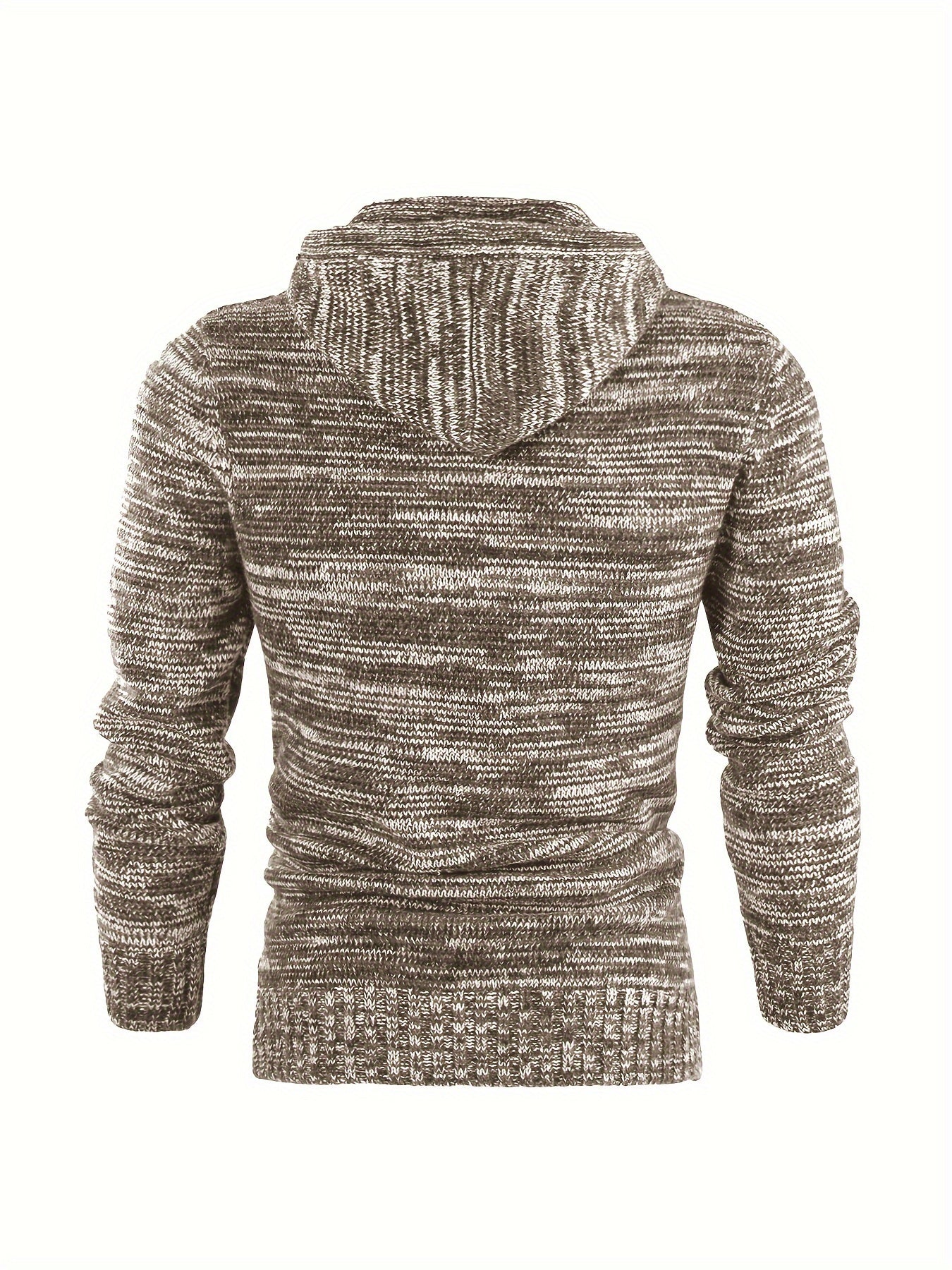 Damiaan – Casual Long Sleeve Knit Hoodie