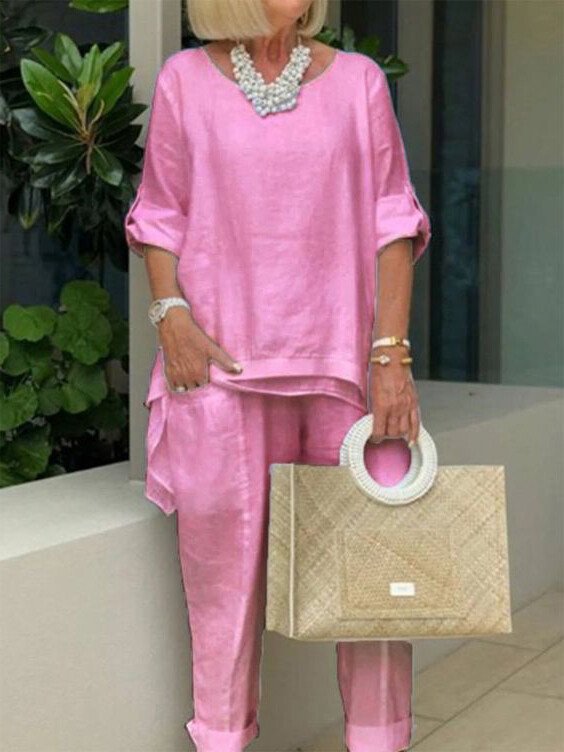 Danni - Crew Neck 2-Piece Leisure Suit