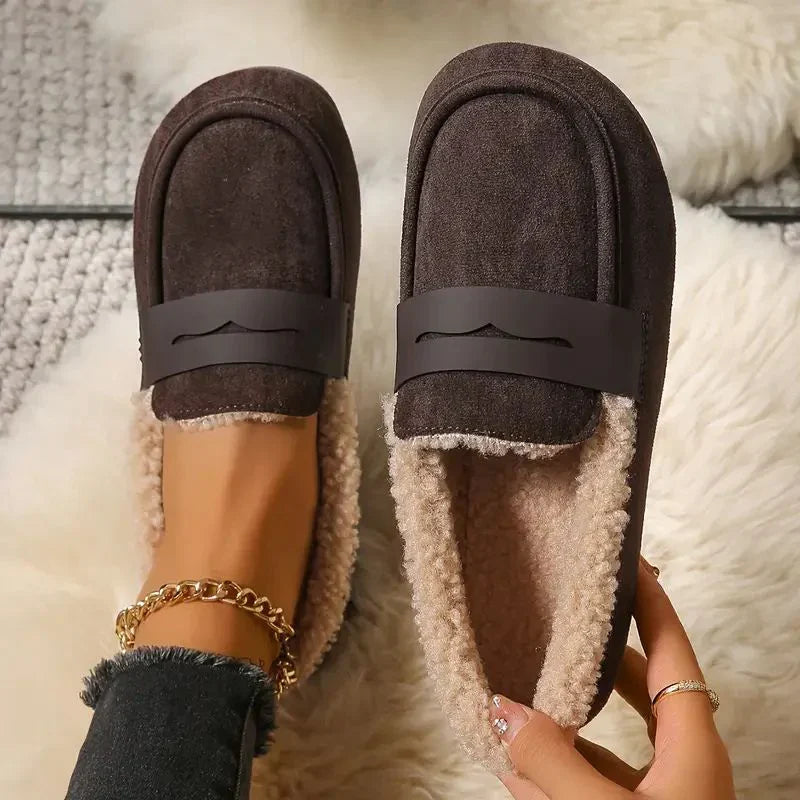 Deren – Non-Slip Loafers with Fleece Lining