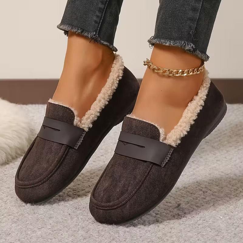 Deren – Non-Slip Loafers with Fleece Lining