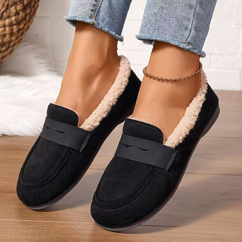 Deren – Non-Slip Loafers with Fleece Lining