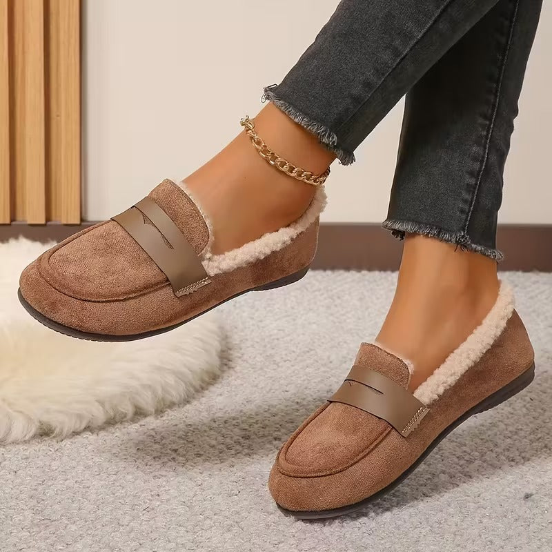 Deren – Non-Slip Loafers with Fleece Lining