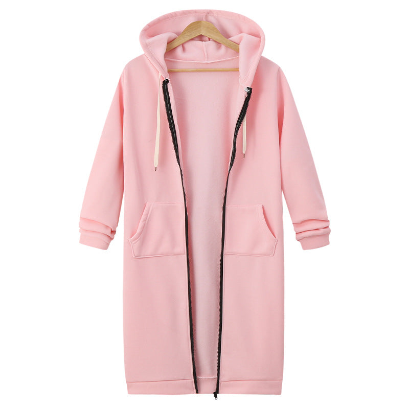Dfida – Casual Fleece Hoodie with Zipper