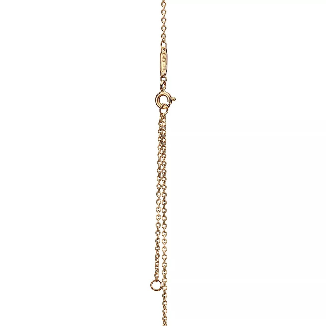 ELSIE LOVE Knot Pendant with Zirconia | V Gold 18K Gold Plated Adjustable Minimalist Necklace