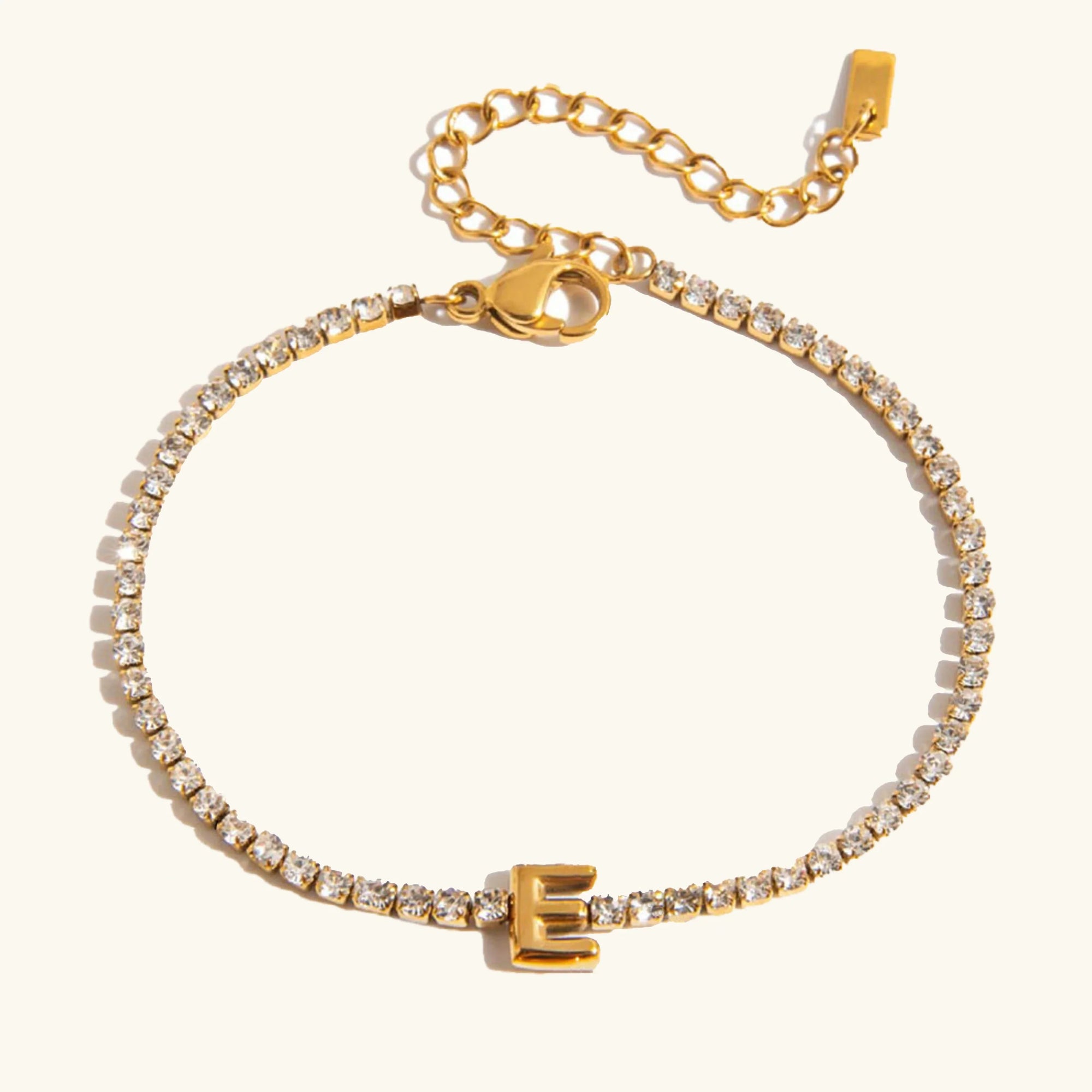 Stridr Edge Bubble Letter Tennis Bracelet