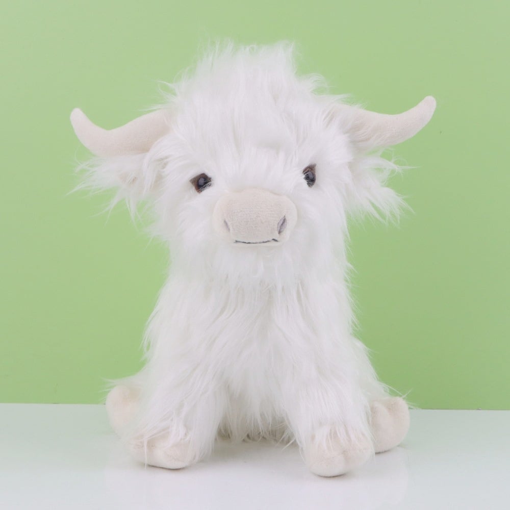 Jouet en peluche écologique vache des Highlands écossaise