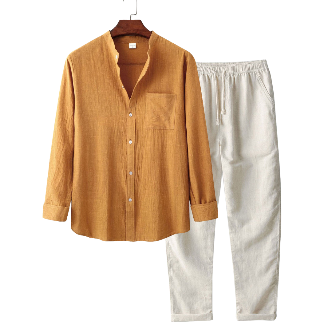 Edison - Linen Set with Long Sleeves and 2 Pieces