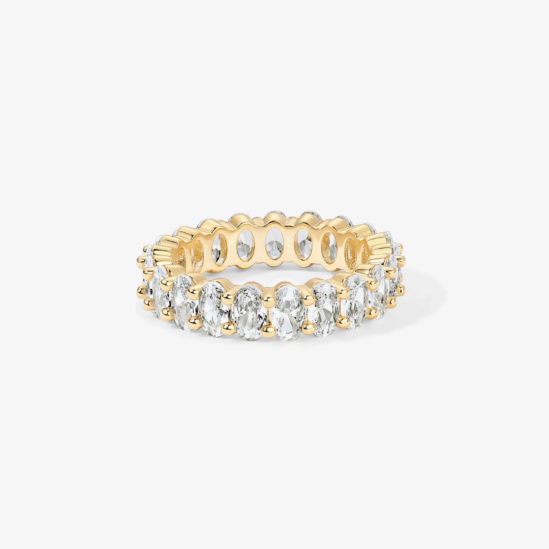 Ellure Oval Eternity Ring