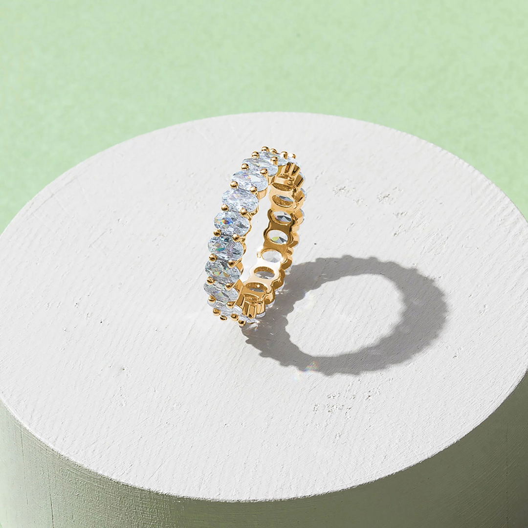 Ellure Oval Eternity Ring