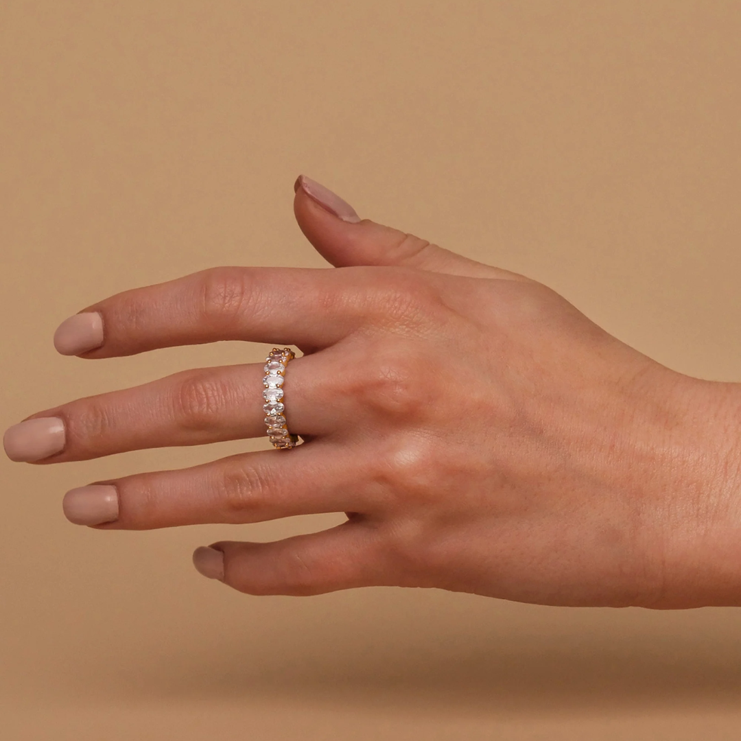 Ellure Oval Eternity Ring