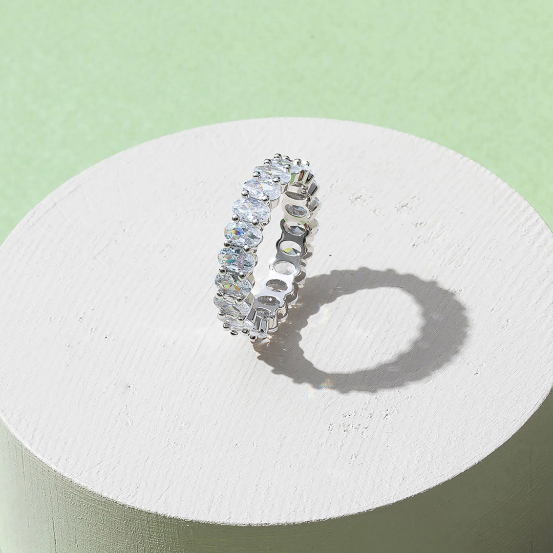 Ellure Oval Eternity Ring