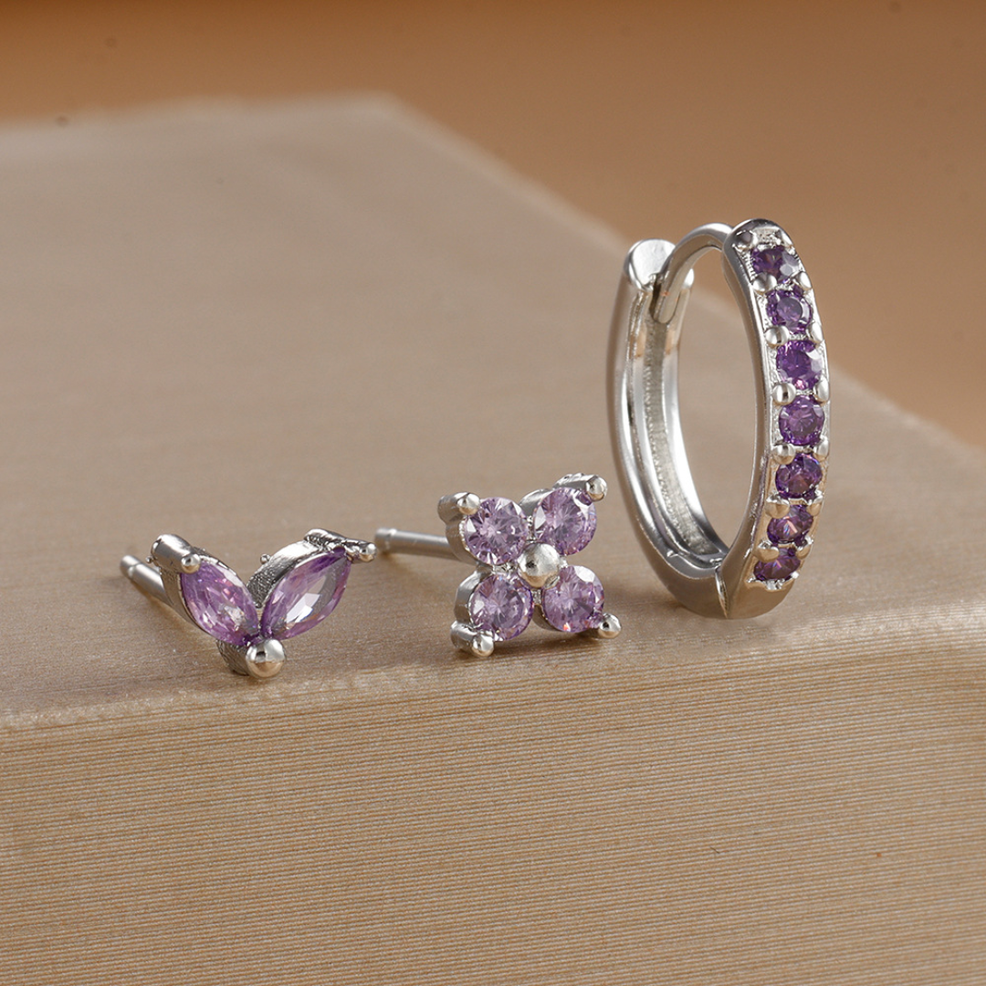 Elysian Tulip Hoop Earring Set