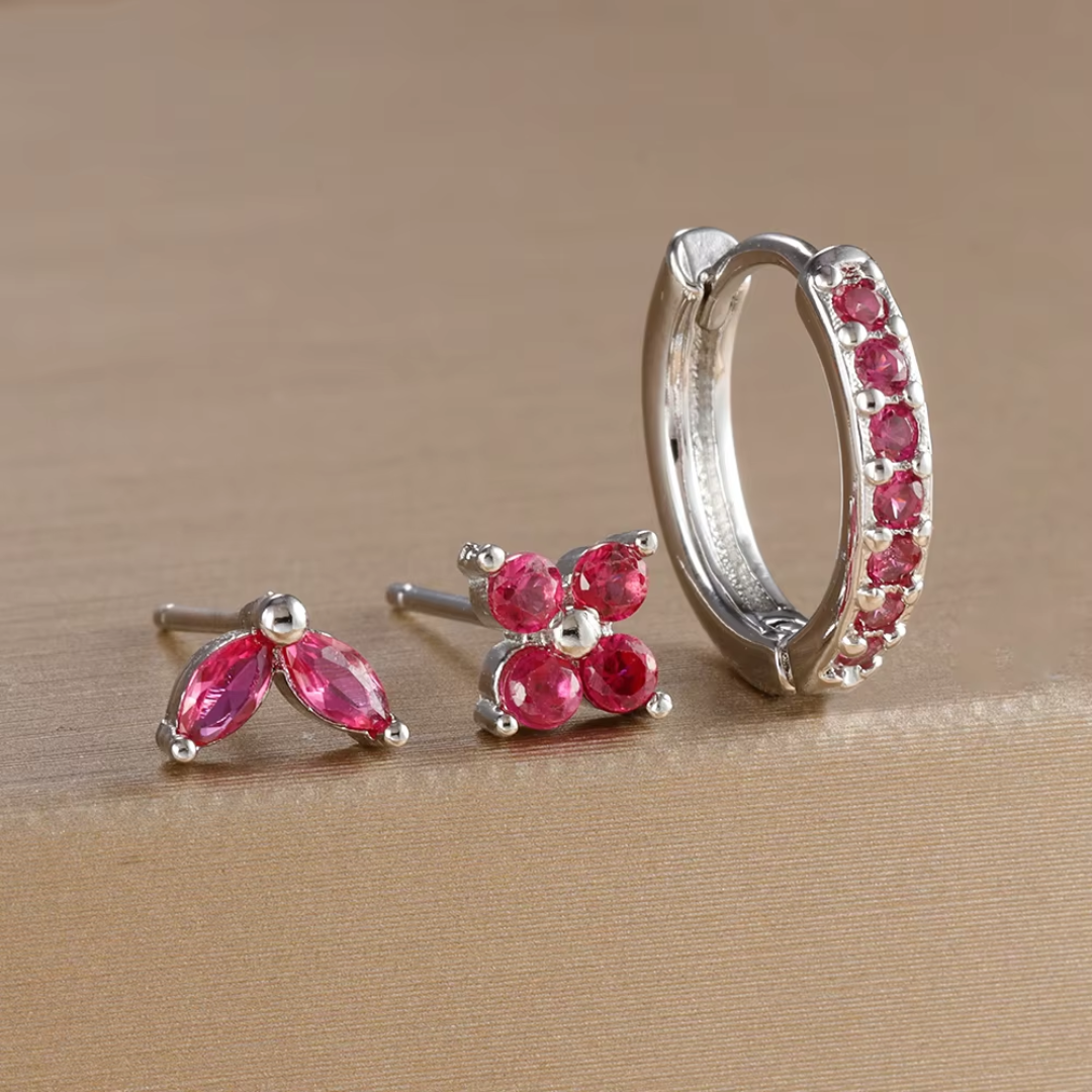 Elysian Tulip Hoop Earring Set