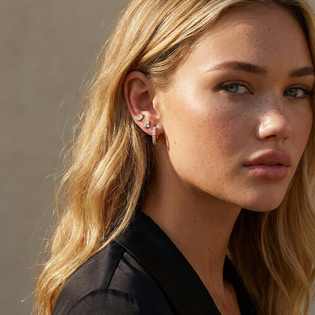 Elysian Tulip Hoop Earring Set